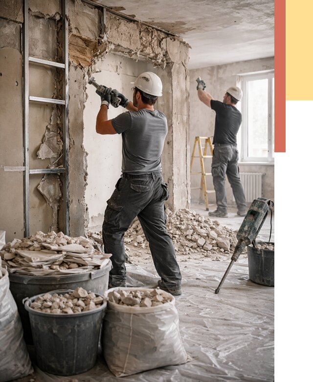 Демонтажные работы в Канаше от 2773 руб. — услуги и цена под ключ | ОТДЕЛОЧНИК-Кна