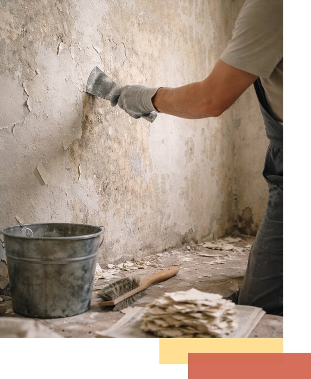 Удаление старой краски со стен в Канаше качественно и быстро