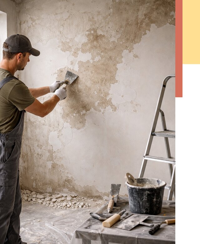 Снятие старой шпаклевки в Канаше от 1900 руб. — быстро и недорого | ОТДЕЛОЧНИК-Кна