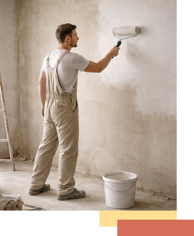 Грунтовка стен под отделку в Канаше профессиональным раствором