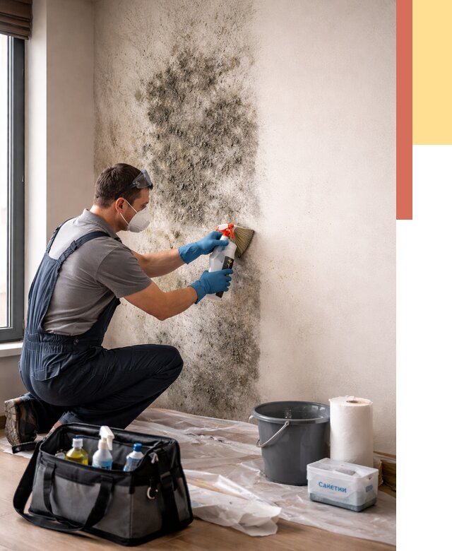 Удаление плесени со стен в Канаше от 2208 руб. — быстро и недорого | ОТДЕЛОЧНИК-Кна