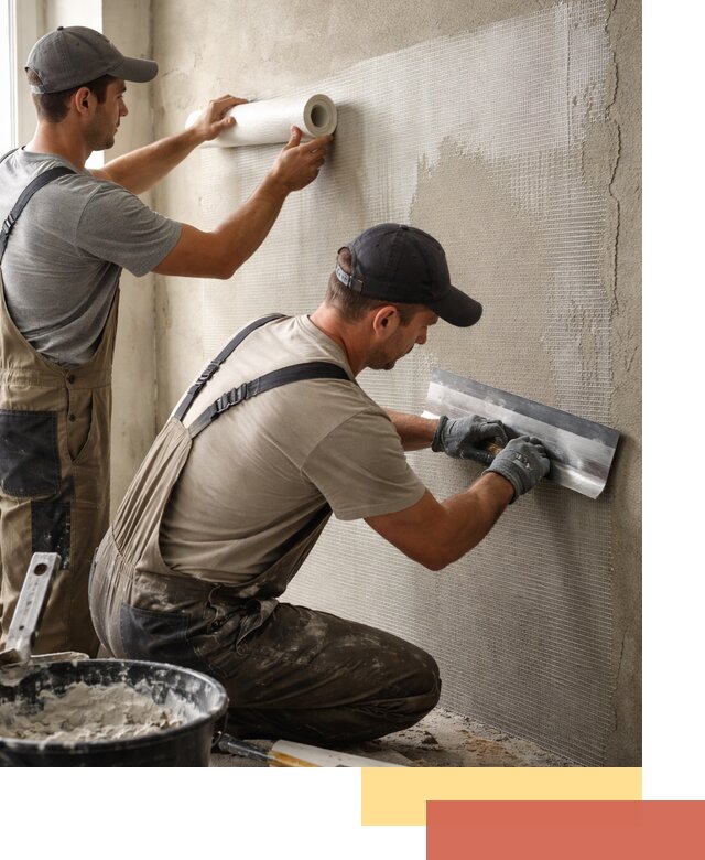 Армирование стен стеклосеткой в Канаше для прочной отделки