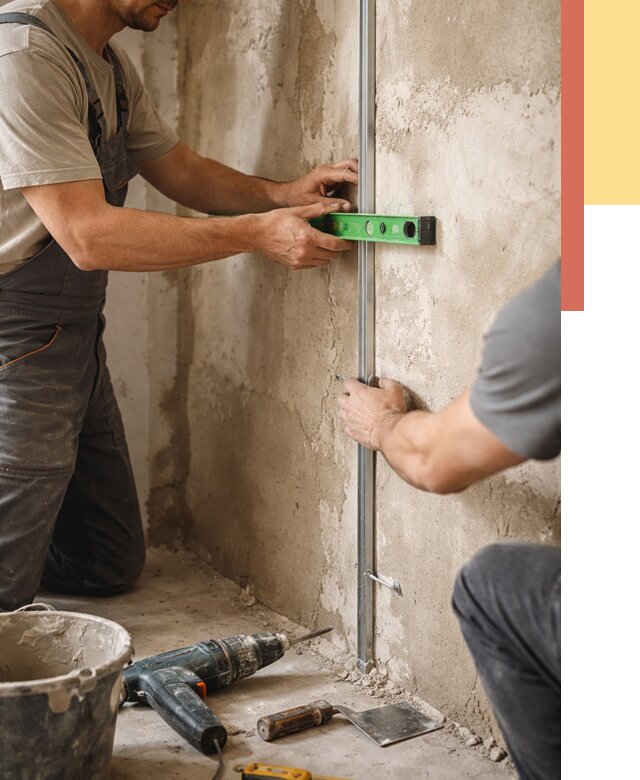 Установка штукатурных маяков в Канаше от 7190 руб. — быстро и недорого | ОТДЕЛОЧНИК-Кна