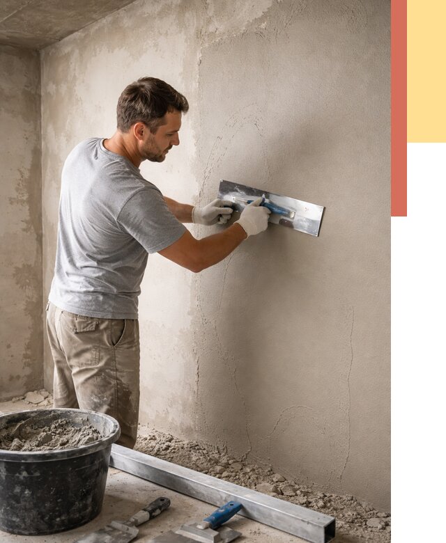 Штукатурка стен без маяков в Канаше от 7396 руб/м2 — услуги и цена | ОТДЕЛОЧНИК-Кна