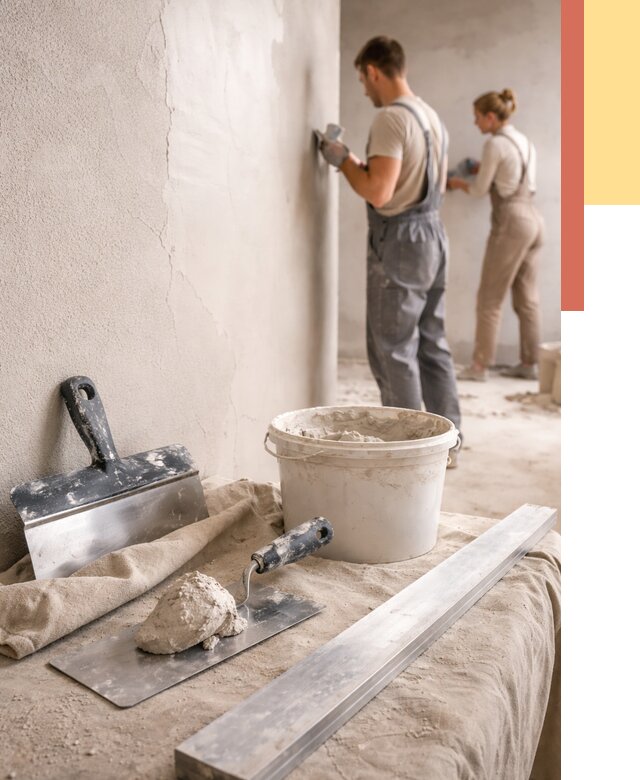 Штукатурка стен гипсовая в Канаше от 4622 руб/м2 — быстро и недорого | ОТДЕЛОЧНИК-Кна