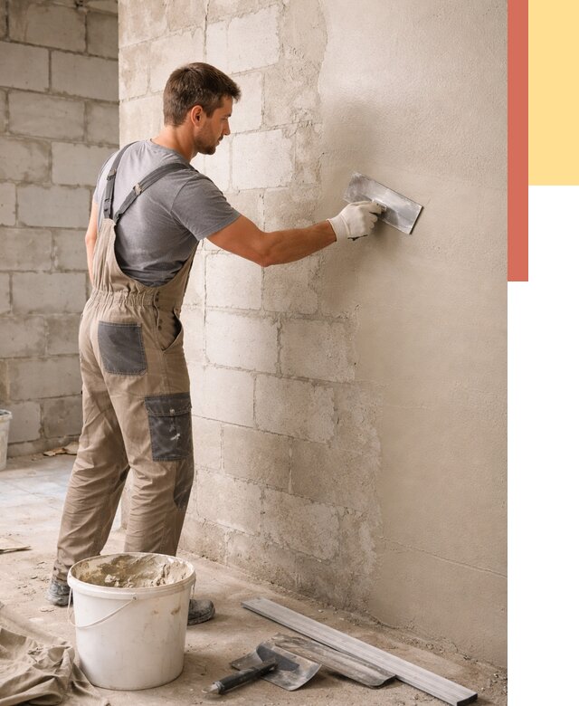 Штукатурка стен из газобетона в Канаше от 2157 руб./м2 — быстро и недорого | ОТДЕЛОЧНИК-Кна