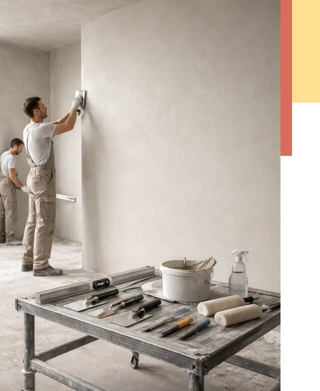 Штукатурка стен под покраску в Канаше от 4622 руб./м² — качественно и недорого | ОТДЕЛОЧНИК-Кна