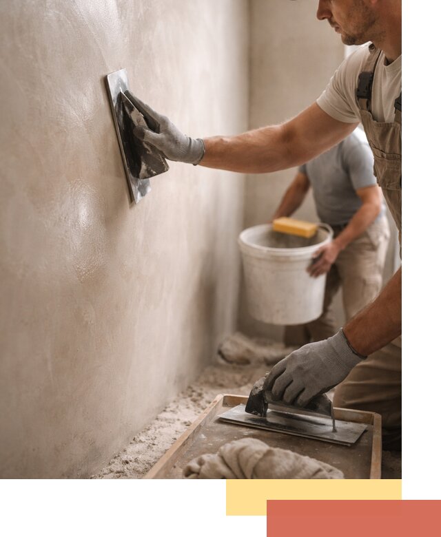 Нанесение марокканской штукатурки таделакт в Канаше