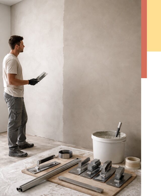 Нанесение микроцемента на стены в Канаше от 3287 руб./м2 под ключ | ОТДЕЛОЧНИК-Кна