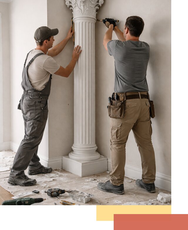 Установка декоративных колонн в Канаше под ключ