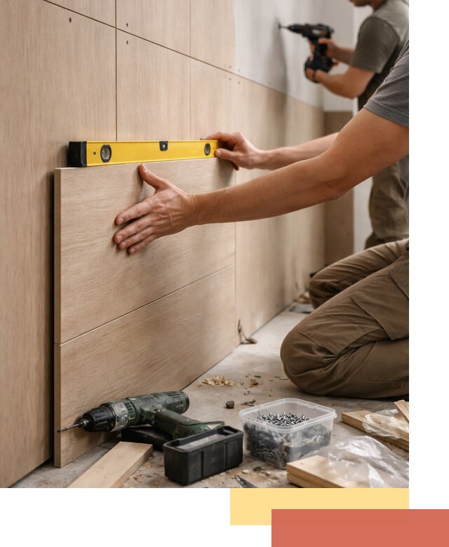 Профессиональный монтаж МДФ панелей на стены в Канаше