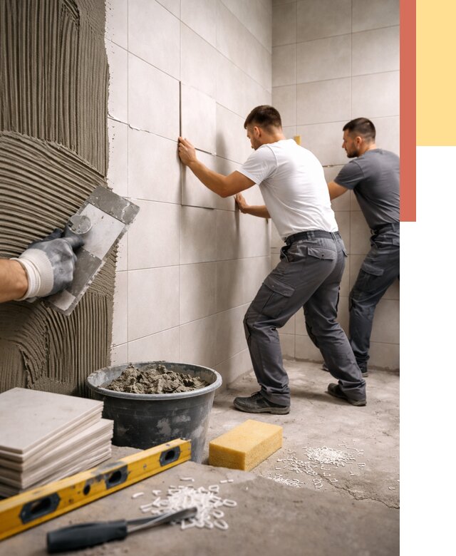 Укладка плитки на стены в Канаше от 873 руб. — качественно и недорого | ОТДЕЛОЧНИК-Кна