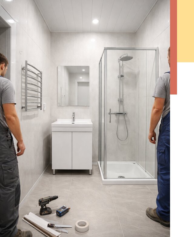 Отделка ванной комнаты панелями ПВХ в Канаше от 4622 руб. за м2 | ОТДЕЛОЧНИК-Кна