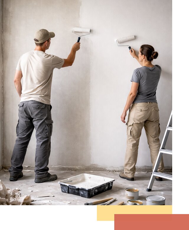 Окраска стен по стеклохолсту в Канаше качественно и долговечно