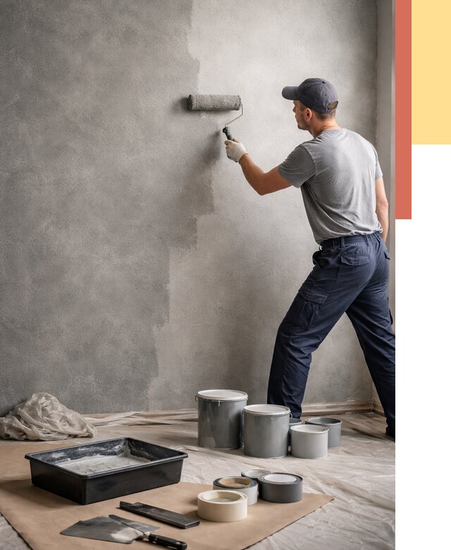 Покраска стен под бетон в Канаше от 668 руб. за м2 — быстро и недорого | ОТДЕЛОЧНИК-Кна