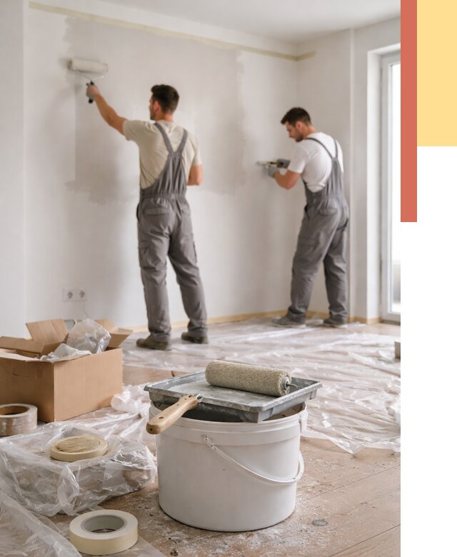 Покраска стен в квартире в Канаше от 2568 руб/м2 — быстро и недорого | ОТДЕЛОЧНИК-Кна