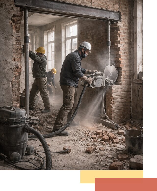 Прорезка проема в стене под дверной или оконный проем в Канаше