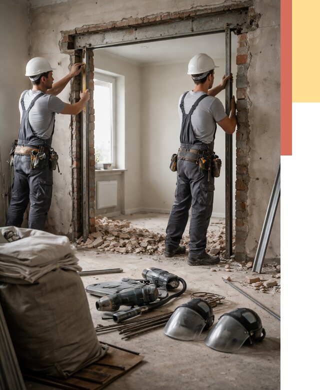 Расширение дверного проема в Канаше от 12840 руб. под ключ | ОТДЕЛОЧНИК-Кна