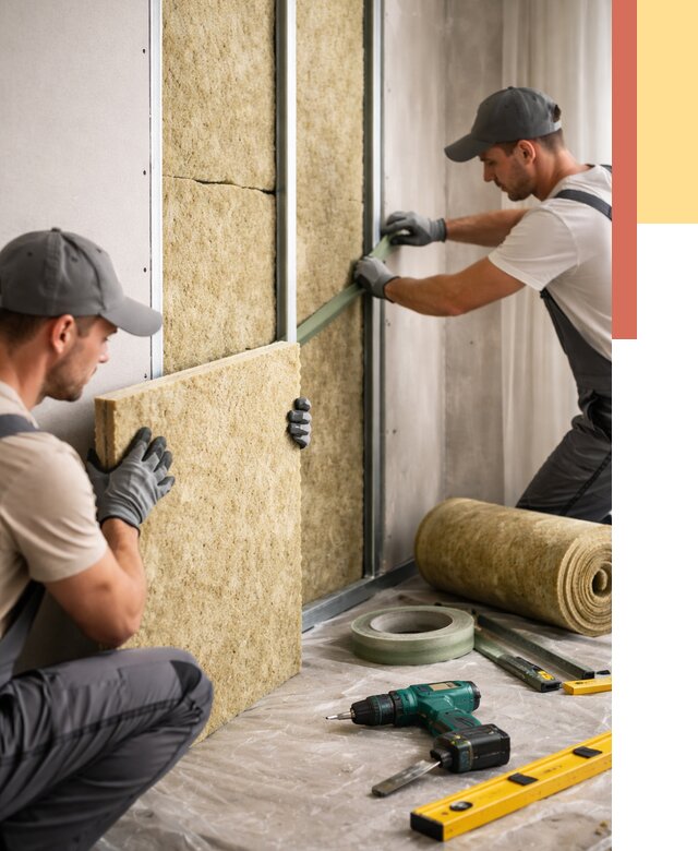 Шумоизоляция стен в Канаше под ключ от 1900 руб. | ОТДЕЛОЧНИК-Кна