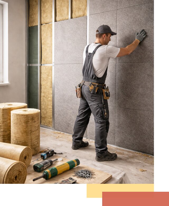 Профессиональная шумоизоляция стен в Канаше для квартиры и офиса