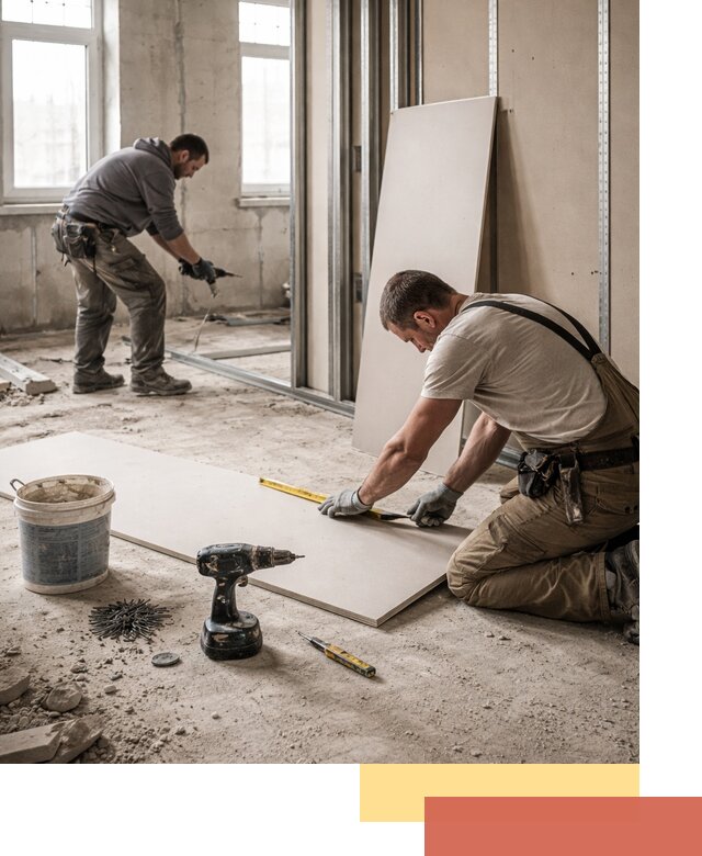 Кладка перегородок из ПГП под ключ в Канаше