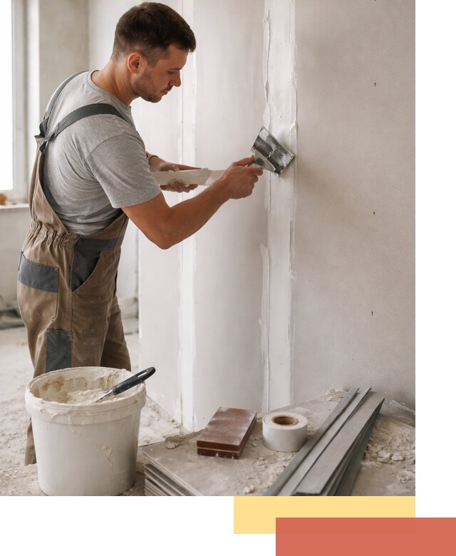 Шпаклевка перегородок из гипсокартона в Канаше качественно и быстро