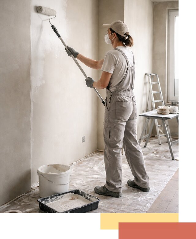 Покраска перегородок из гипсокартона в Канаше качественно и недорого