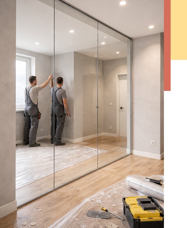 Безрамные стеклянные перегородки в Канаше — монтаж от 9758 руб. | ОТДЕЛОЧНИК-Кна