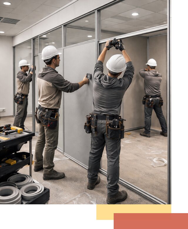 Мобильные офисные перегородки под ключ в Канаше