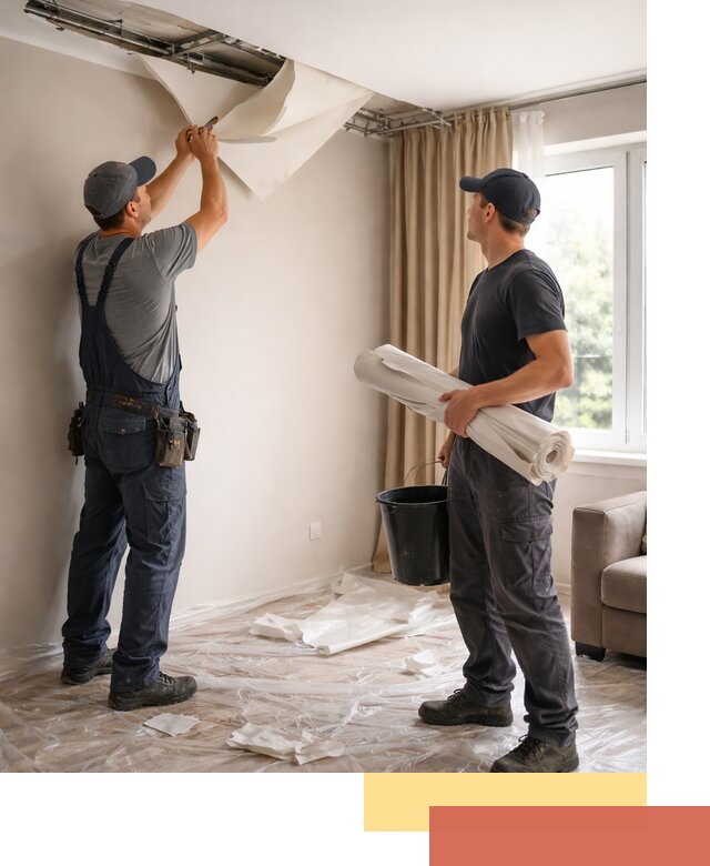 Демонтаж натяжного потолка в Канаше быстро и аккуратно