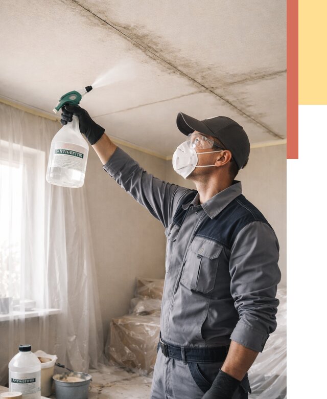 Антисептическая обработка потолка в Канаше от 2568 руб. | ОТДЕЛОЧНИК-Кна