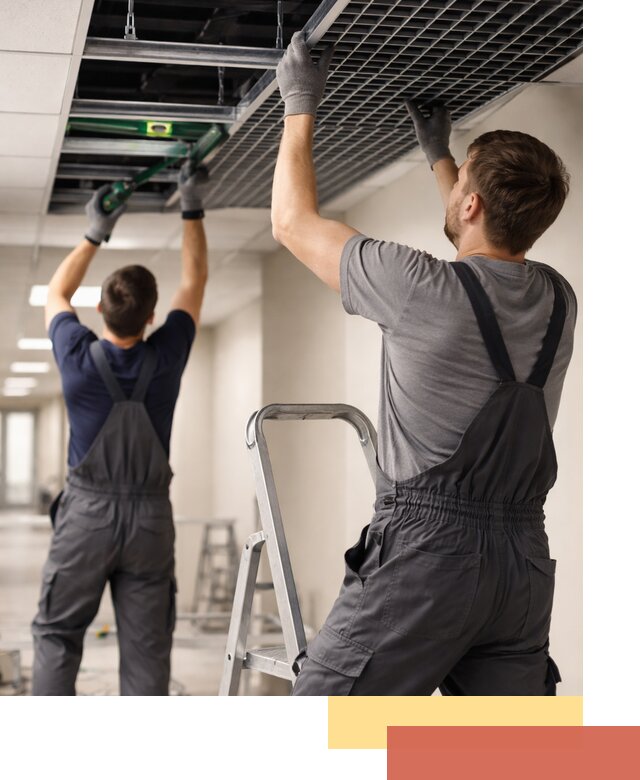 Монтаж потолка Грильято в Канаше: установка под ключ качественно