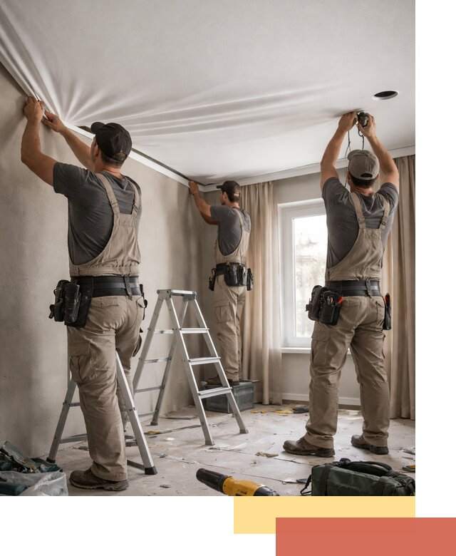 Монтаж матового натяжного потолка в Канаше качественно и быстро