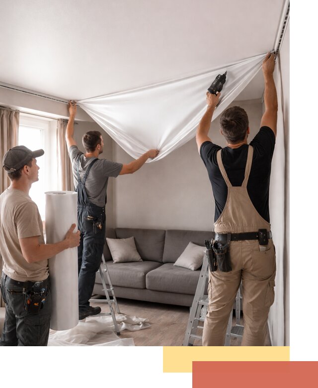 Монтаж сатинового натяжного потолка в Канаше качественно и быстро