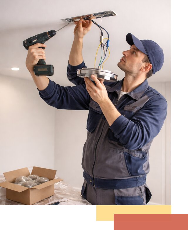 Установка люстры в натяжной потолок в Канаше