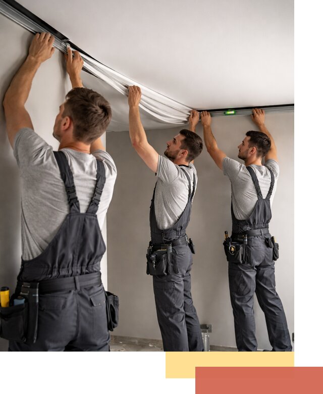 Теневые натяжные потолки в Канаше: монтаж и отделка быстро и качественно