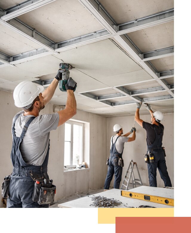 Кессонный потолок из гипсокартона под ключ в Канаше