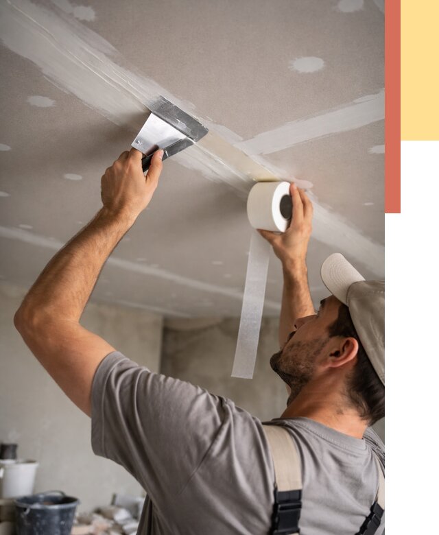 Обработка швов потолка ГКЛ в Канаше от 7704 руб. под ключ | ОТДЕЛОЧНИК-Кна