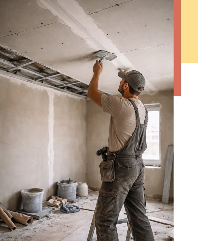 Ремонт потолка из гипсокартона в Канаше от 668 руб./м² — быстро и недорого | ОТДЕЛОЧНИК-Кна