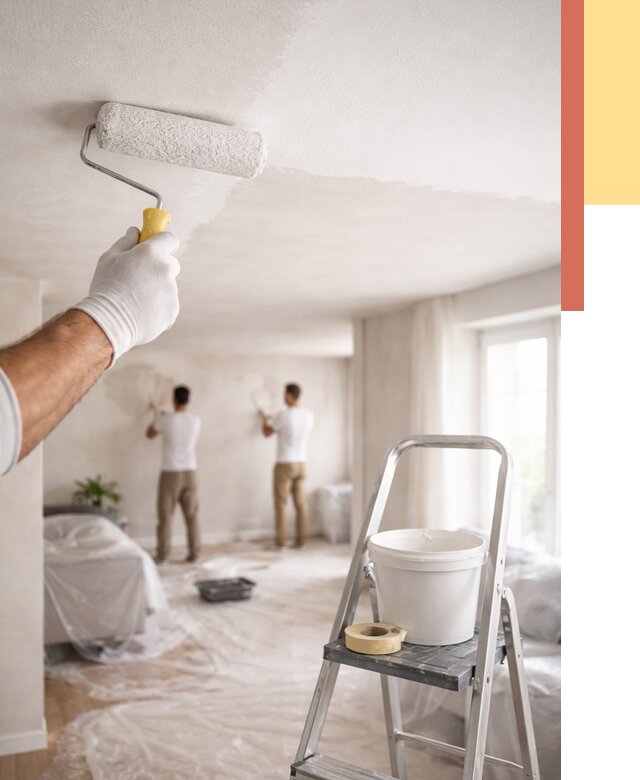 Покраска потолка акриловой краской в Канаше от 2568 руб. | ОТДЕЛОЧНИК-Кна