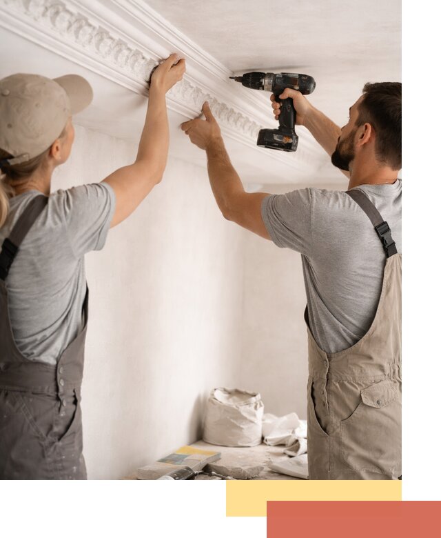 Профессиональный монтаж лепнины на потолок в Канаше