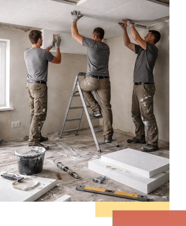 Утепление потолка пенопластом в Канаше быстро и качественно