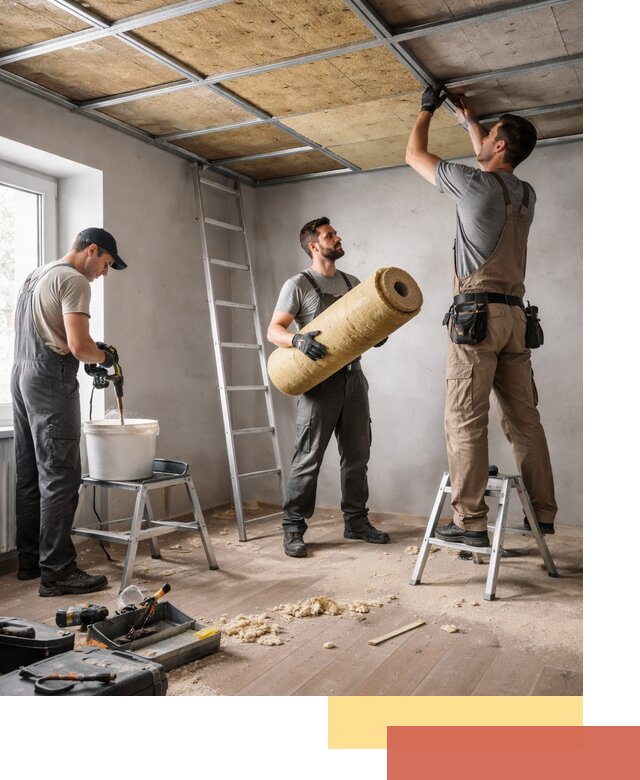 Шумоизоляция потолка в Канаше: профессиональный монтаж и отделка