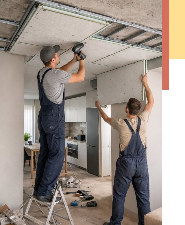 Шумоизоляция потолка панелями зипс в Канаше от 1900 руб. под ключ | ОТДЕЛОЧНИК-Кна